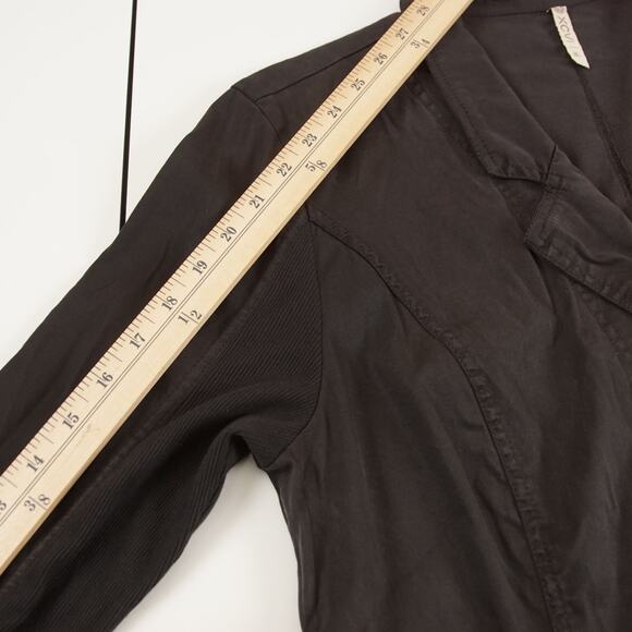 XCVI Black Long Sleeve Longline Lyocell Blend Soft Blazer Jacket Womens Sz XL - Picture 5 of 7